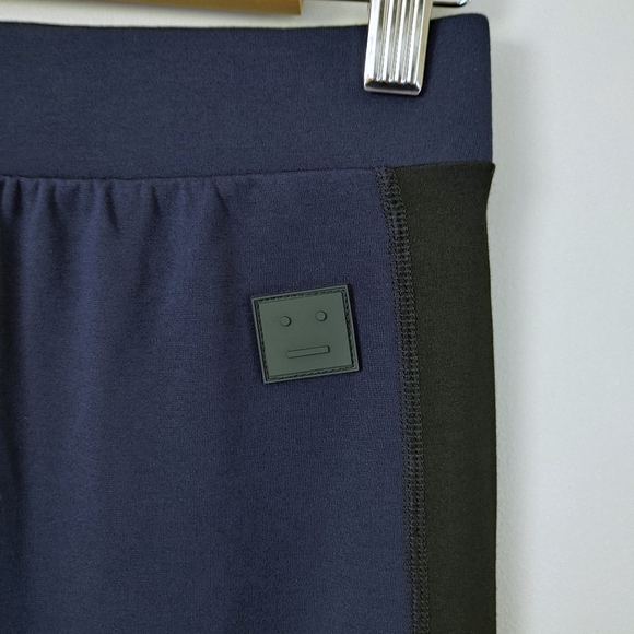 Acne Studios Flo Track Leggings Side Panels Navy Blue Size Small - Picture 9 of 16